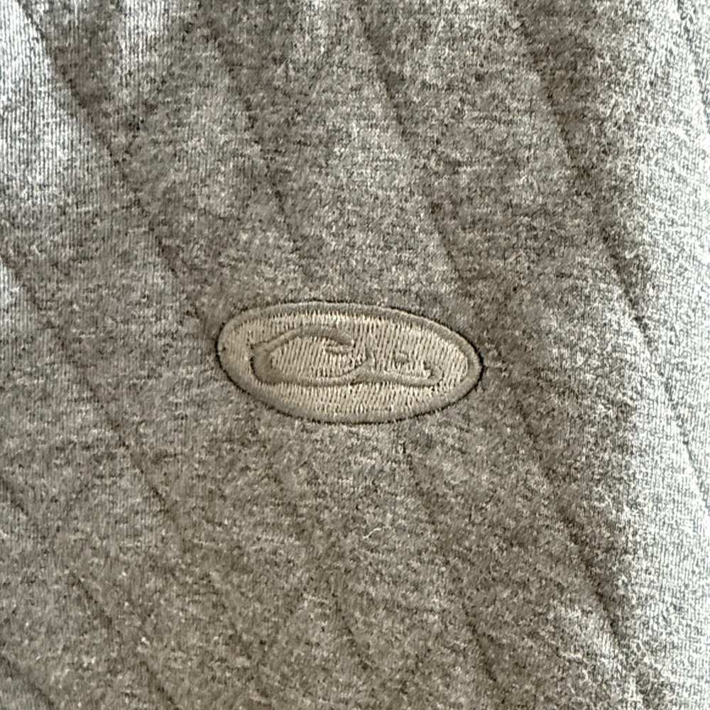 Drake Gray Quilted Men's Sweater size large - Picture 3 of 4